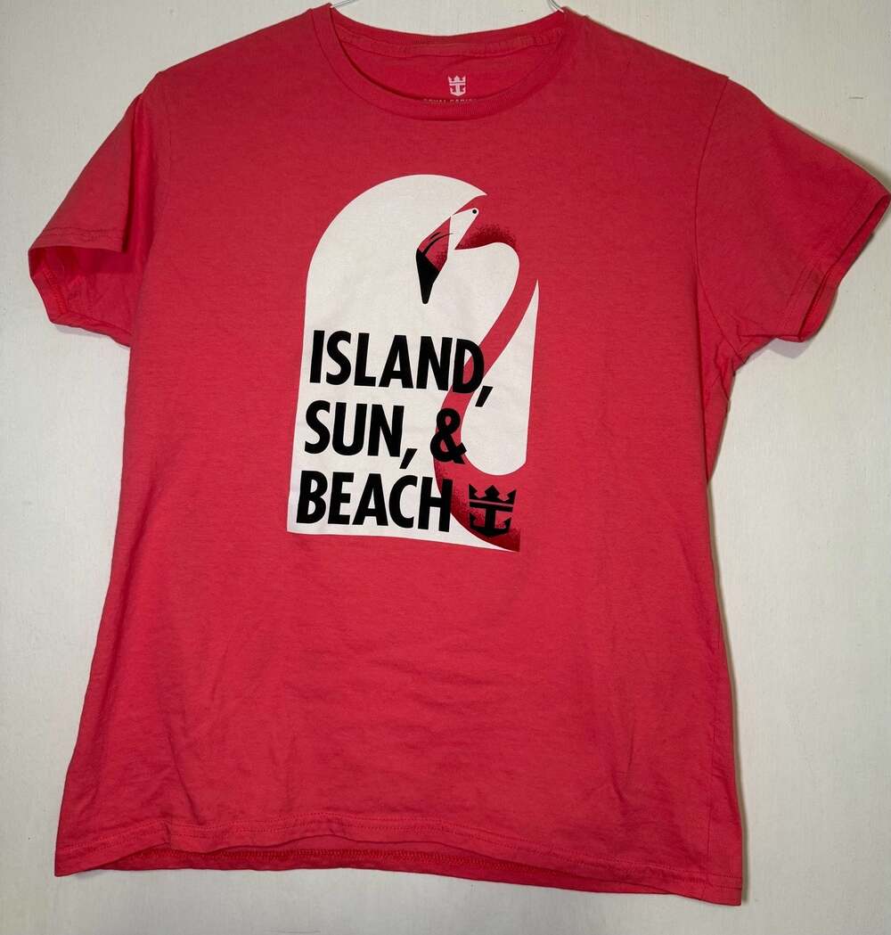 Royal Caribbean Island, Sun, & Beach Flamingo Graphic T-Shirt